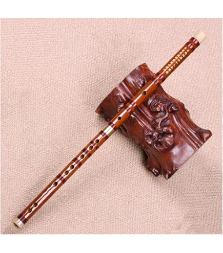 Amazon | 竹笛 尺八 5穴 木製楽器 竹製縦笛 根付 | フルート | 楽器